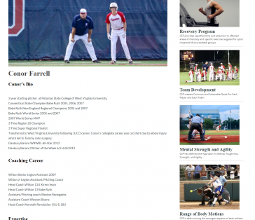 CT Sports Performance Trainer Pages