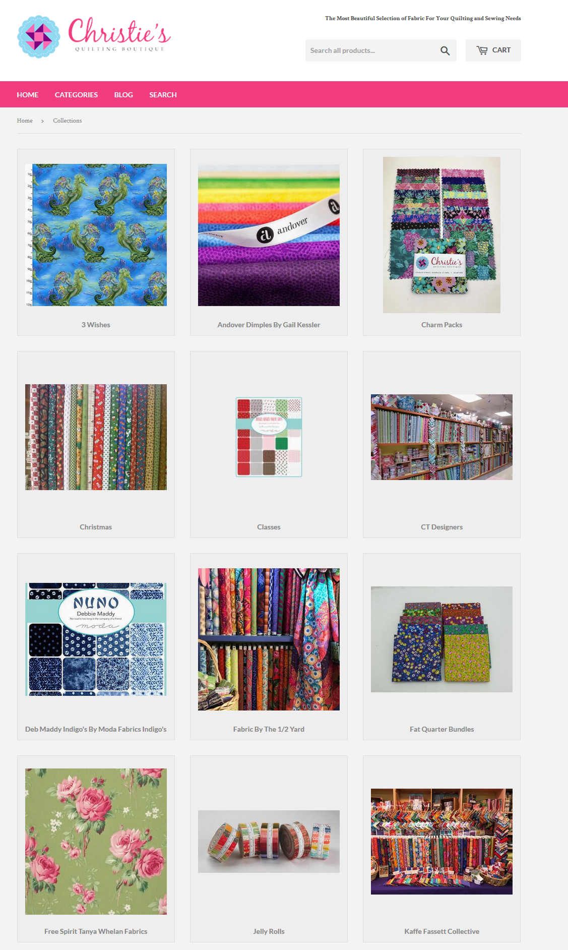 Christie’s Quilting Boutique Inventory and Shopify Integration
