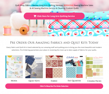 Christie’s Quilting Boutique Splash Page