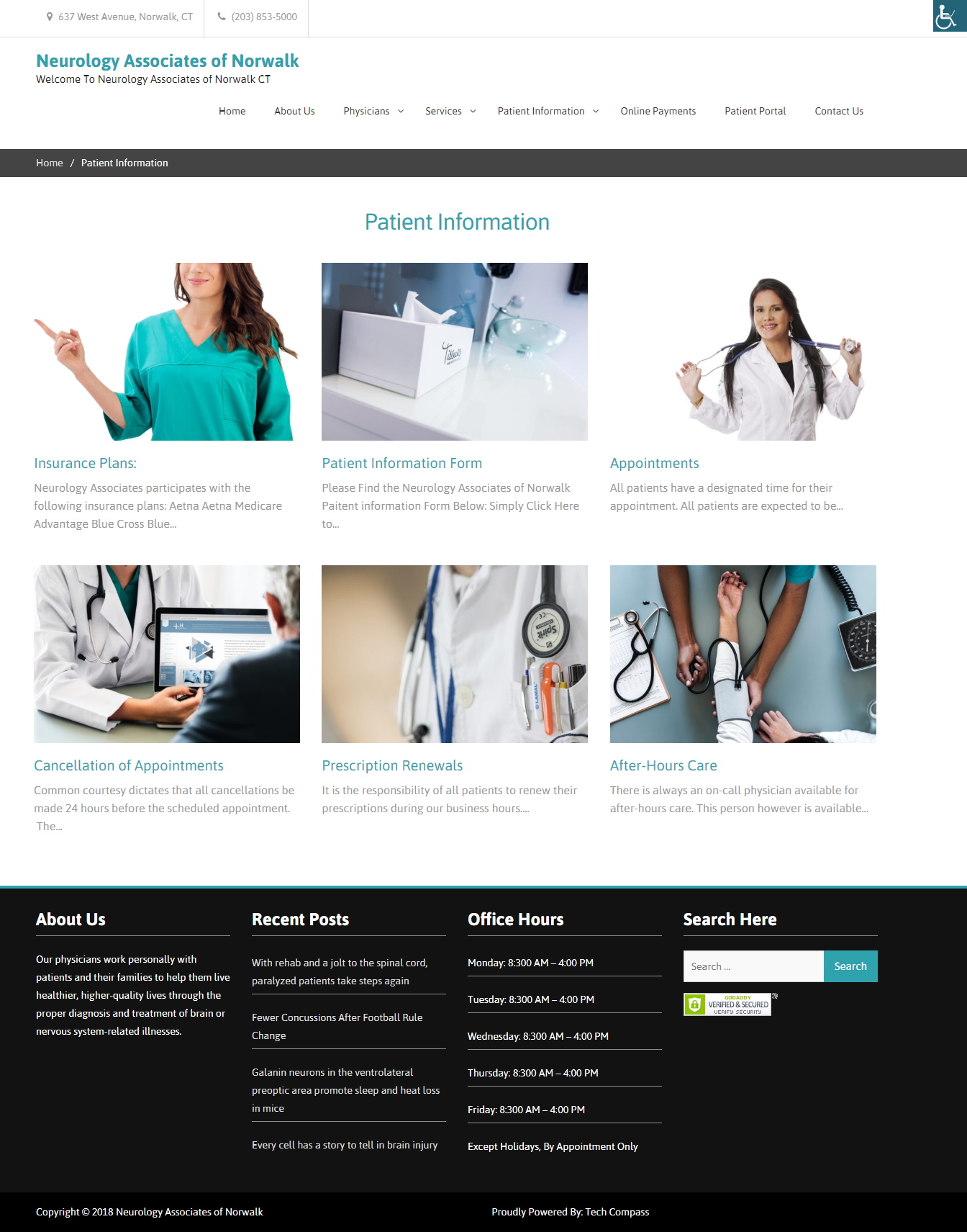 Norwalk Associates of Norwalk Patient Portal Page
