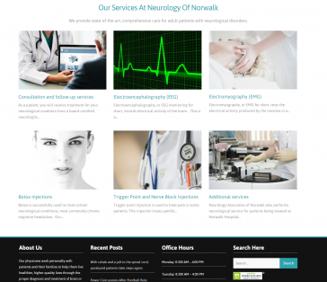 Neurology Associates of Norwalk Services Page