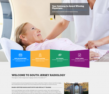South Jersey Radiology Splash Page